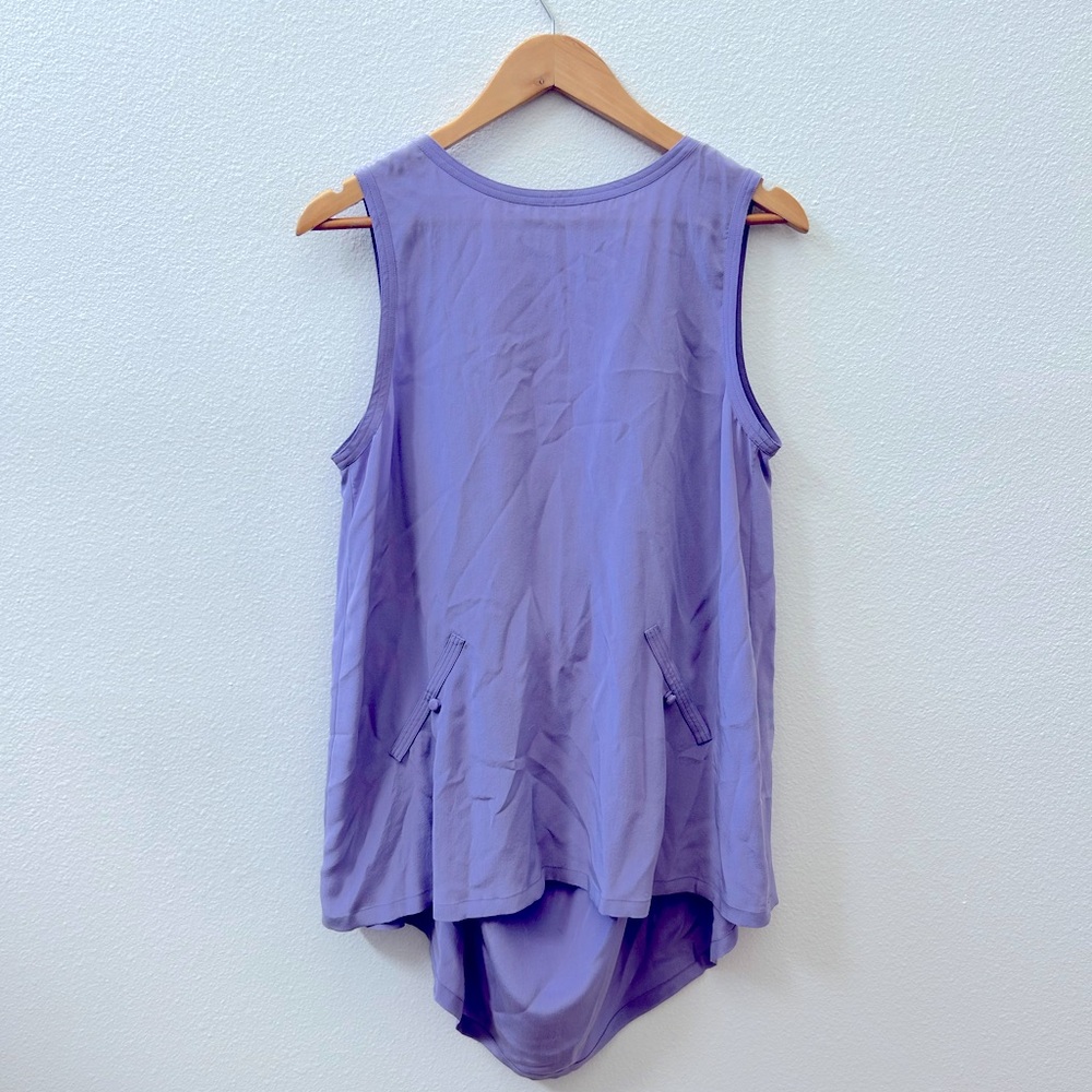 ALEXANDER WANG purple lilac lavender low drop back blouse